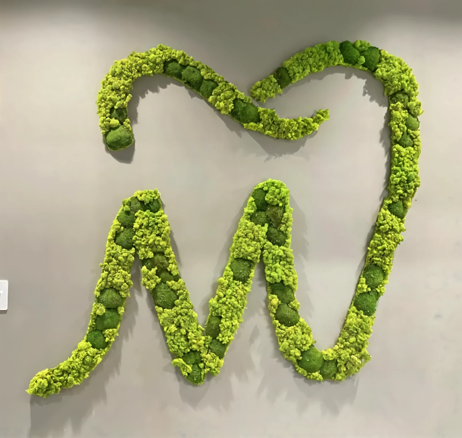 Moss monogram wall