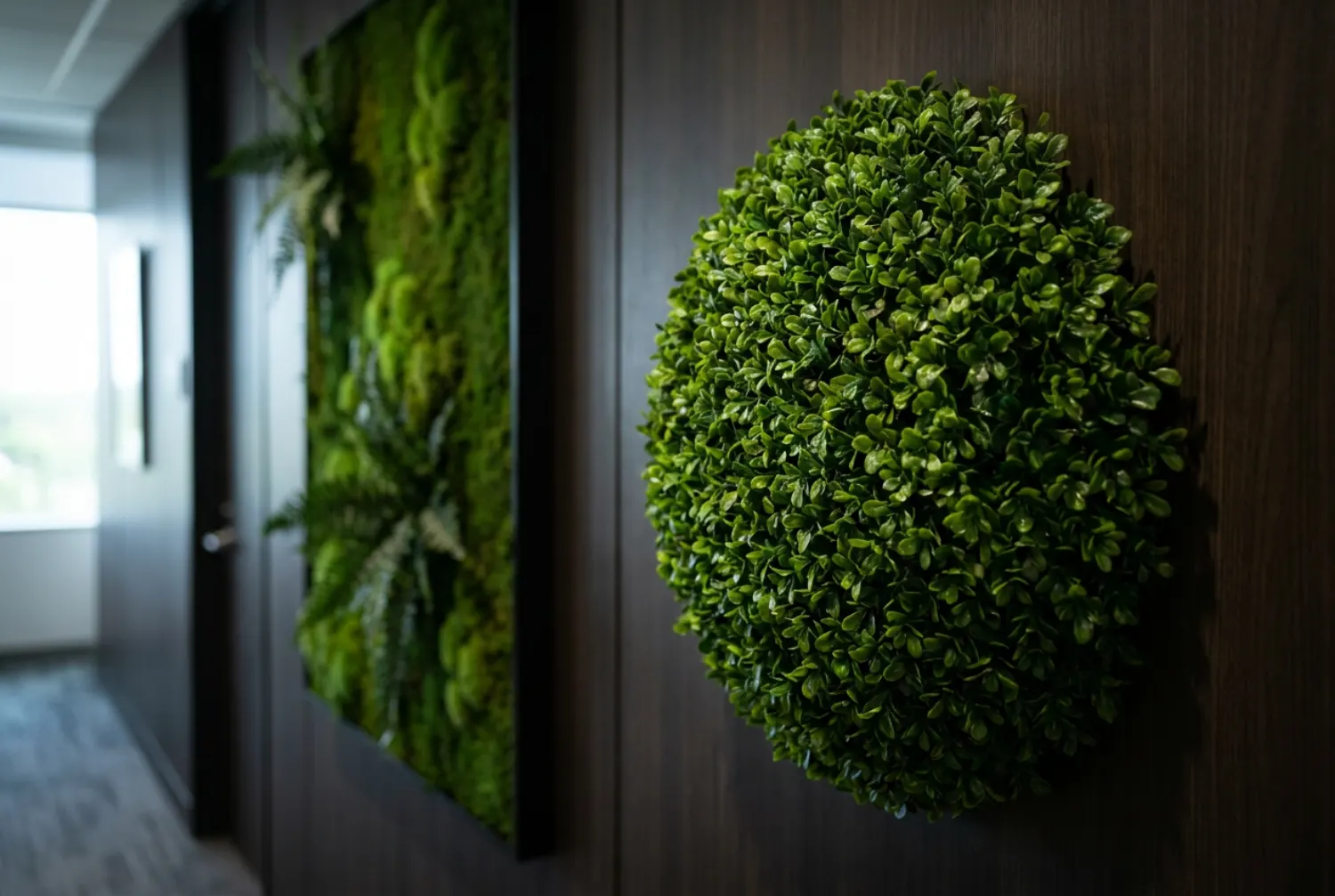 Silk boxwood topiary